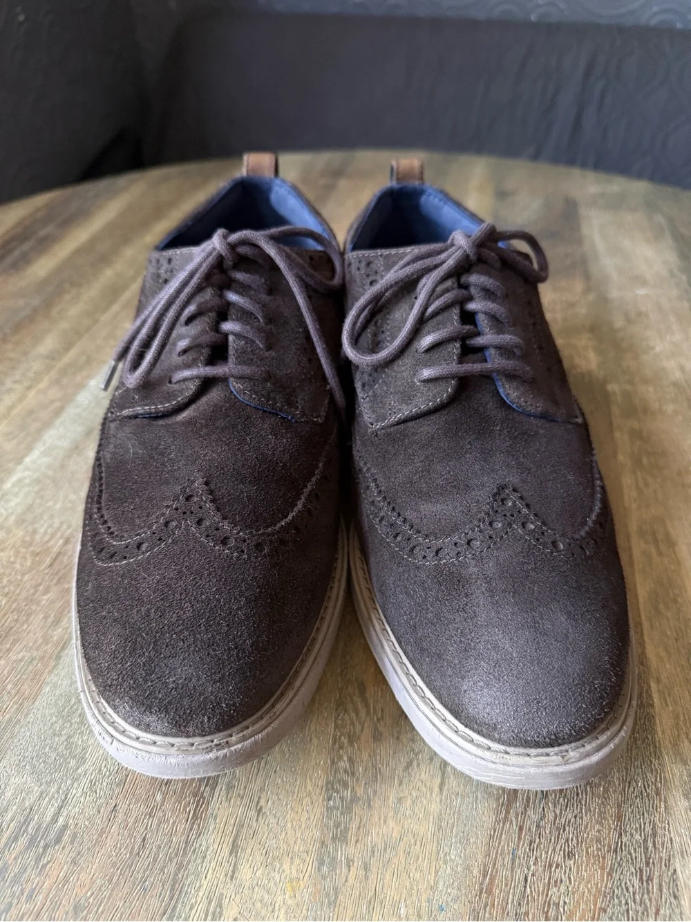 Cole Haan GrandEvølution Wingtip Oxfords Brown suede- Size 9